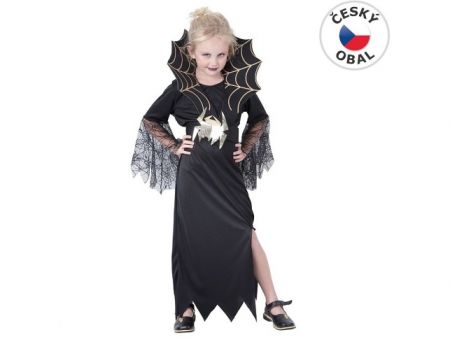 Šaty na karneval - Černá královna, 130-140cm