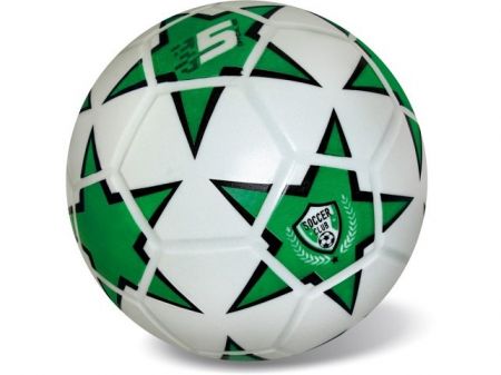 Míč fotbal zelený 23 cm, 360 gr