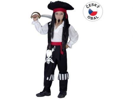 Kostým na karneval - Pirát, 110-120 cm