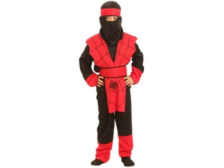 Kostým na karneval - Ninja pavouk, 110-120 cm