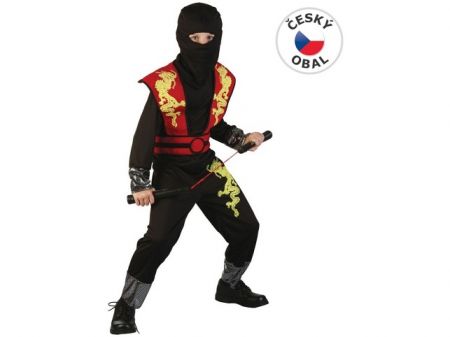 Kostým na karneval - Ninja, 120-130 cm