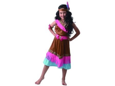 Šaty na karneval - indiánka, 110 - 120 cm