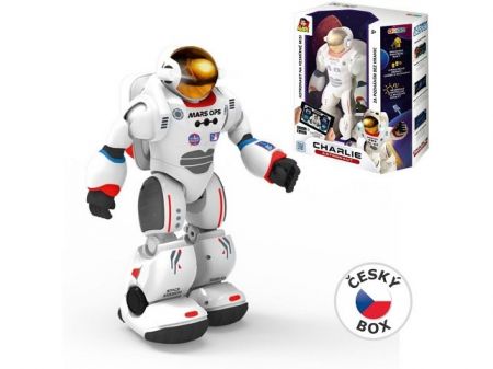 Robot astronaut Charlie, s naučnou aplikací, 29,5 cm