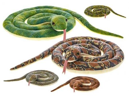 Had plyšový 170cm, 5 barev