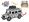 Kids Globe Traffic auto Land Rover safari 14cm kov zpětný chod na baterie/světlo a zvuk v 