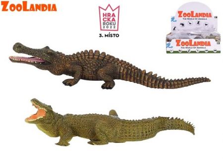 Zoolandia krokodýl 21-23cm 2druhy v sáčku