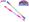 Hůlka flitrová pro roztleskávačky 31cm s tekutinou 2barvy