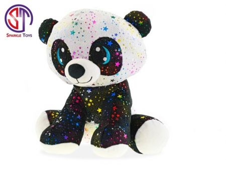 Panda Star Sparkle plyšová 35cm sedící 0m+ v sáčku