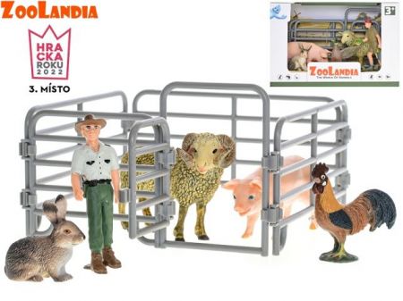 Zoolandia zvířátka farma s doplňky 2druhy v krabičce