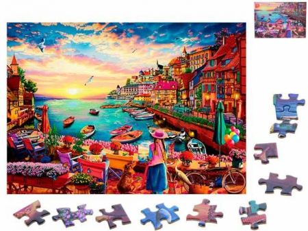 Puzzle Benátky 70x50cm 1000dílků v krabičce