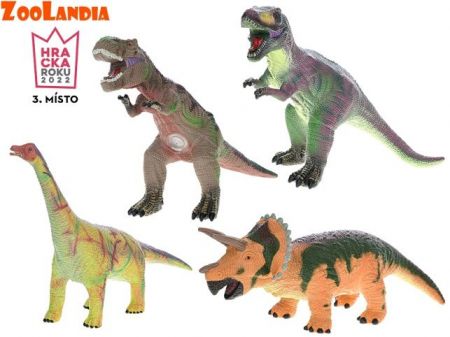 Zoolandia dinosaurus 37-40cm měké tělo 4druhy v sáčku