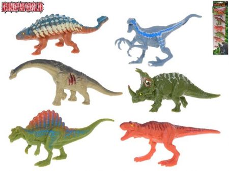 Dinoworld dinosauři 9cm 2druhy 6ks v krabičce