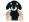 Pes plyšový hnědo-černý 35cm sedící 0m+ v sáčku