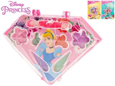 Disney Princess sada krásy s očními stíny+lesky na rty 6ks v krabičce 3druhy na kartě
