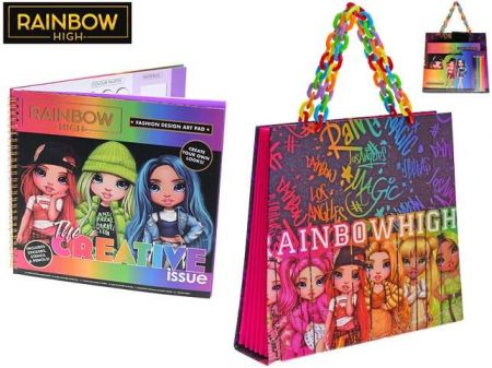 Rainbow High - designérský set s notesem a taškou v krabičce