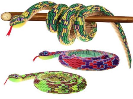 Had plyšový 230cm 3barvy 0m+ v sáčku