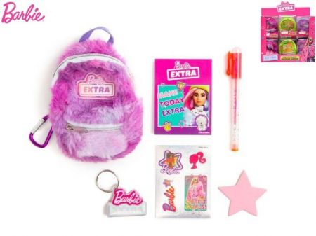 Barbie - mini batůžek s doplňky 3barvy v krabičce