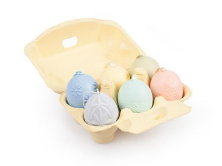 Vajíčka plast 6cm/6ks mix barev a motivů (prolis)