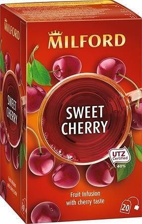 Ovocný čaj  &quot;Sweet cherry&quot;, 20 x 2,5 g, MILFORD