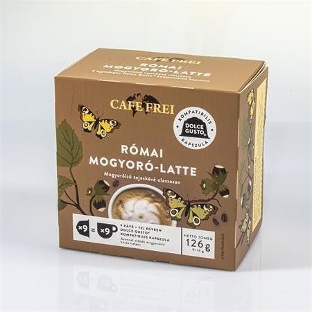Kávové kapsle &quot;Romanian hazelnut latte&quot;, kompatibilní s Dolce Gusto, 9 ks, CAFE FREI T5083