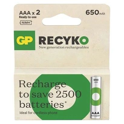 GP Nabíjecí baterie GP ReCyko 650 AAA (HR03)
