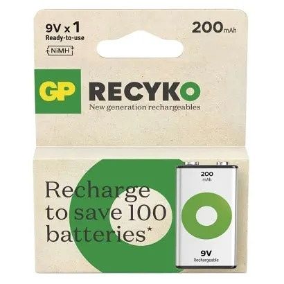 GP Nabíjecí baterie GP ReCyko 200 (9V)