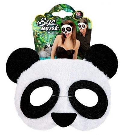 Maska panda plyšová