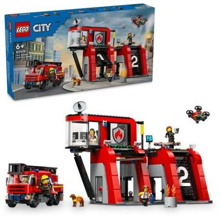 Lego 60414 Hasičská stanice s hasičským vozem