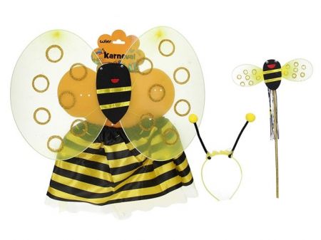 Kostým včelka s čelenkou a sukní 25cm v sáčku
