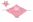 Lama usínáček kousátko chrastítko plyš 25x25cm růžové na kartě v sáčku 0+
