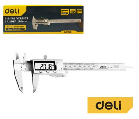 Měřítko posuvné 150mm digitální DELI EDL91150