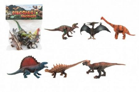 Dinosaurus plast 14-19cm, 6ks