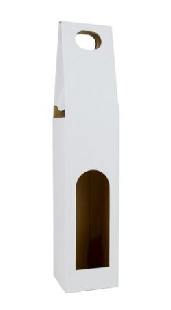 Kartonový obal na víno bílý