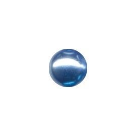 Skleněné voskované perly, sv. modré, 6mm, 36ks
