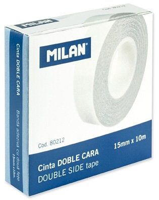 Lepicí páska MILAN, oboustranná, 15 mm x 10 m
