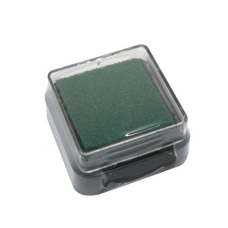 Razítkovací polštářek mini, 3 x 3 cm, tm. zelený