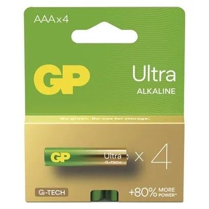 GP Alkalická baterie GP Ultra AAA (LR03)-4kusy