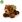 Plyšový medvěd hnědý ležící 20 cm ECO-FRIENDLY