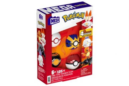 Mega Bloks Pokémon Trenérský tým s ohnivým typem HTJ06
