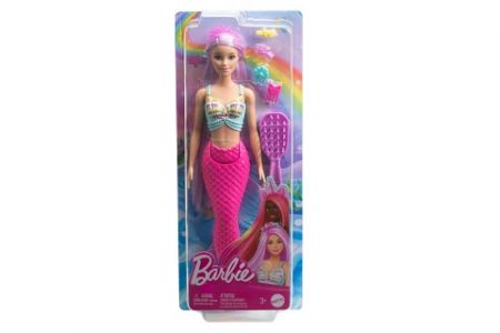 Barbie Pohádková panenka s dlouhými vlasy - mořská panna HRR00