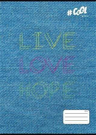 Sešit &quot;Live-love-hope&quot;, 87-32, mix motivů, A4, čtverečkovaný, 32 listů, COOL BY VICTORIA