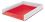 Dvoubarevný odkladač “Wow”, červená, plast, LEITZ 53611026