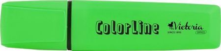 Zvýrazňovač  &quot;ColorLine&quot;, zelená, 1-5mm, VICTORIA