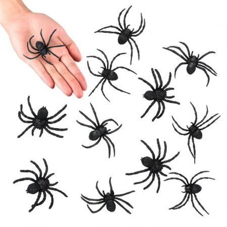 Dekorace pavouci 12ks 6cm