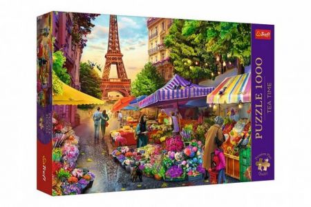 Puzzle Premium Plus - Čajový čas: Květinový trh
