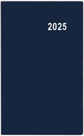 Diář týdenní - Gustav - PVC - modrá 2025 / 7,5cm x 11,5cm / BTG1-1-25