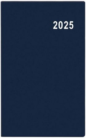 Diář měsíční - Marika - PVC - modrá 2025 / 9cm x 15cm / BMM1-1-25