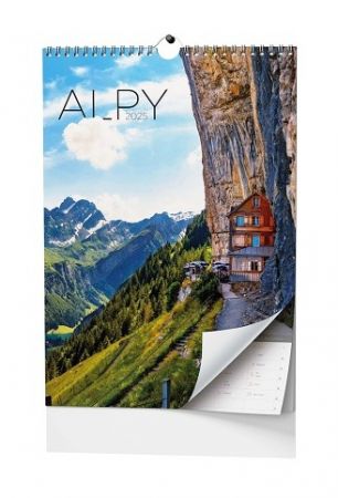 Kalendář nástěnný Alpy - A3 2025 / 32cm x 45cm / BNF8-25