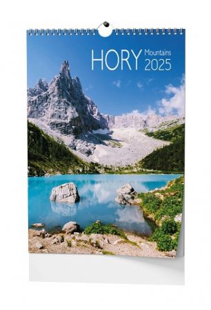 Kalendář nástěnný Hory - A3 2025 / 32cm x 45cm / BNG6-25