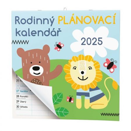 Nástěnný kalendář - Rodinný plánovací kalendář 2025